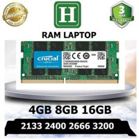 Ram Laptop DDR4 4GB 8GB 16GB Bus 2133/2400/2666 (Samsung/ Hynix / MT/ Kingston Hàng zin theo máy 100% bảo hành 36 tháng)