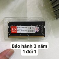 Ram laptop DDR4 8 gb buss 2666 bảo hành 3 năm 1 đổi 1