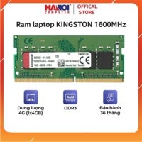 Ram Laptop Kingston 4GB (1x4GB) DDR3 1600Mhz