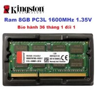 Ram Laptop Kingston 8GB DDR3 1600MHz 1.35V PC3L-12800 Chính Hãng - Bảo hành 36 tháng 1 đổi 1