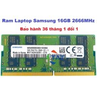 Ram Laptop Samsung 16GB DDR4 2666MHz Chính Hãng - Bảo hành 36 tháng