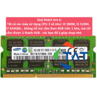 RAM Laptop Samsung 8GB DDR3 1333MHz PC3-10600 Chính Hãng - Bảo Hành 36 Tháng