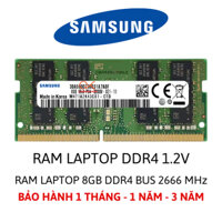 Ram Laptop samsung 8GB DDR4 bus 2666 MHz memory SODIMM PC4 - Bảo hành 12 tháng