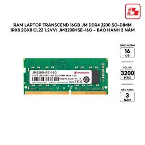 Ram Laptop Transcend DDR4 16GB 3200Mhz SO-DIMM