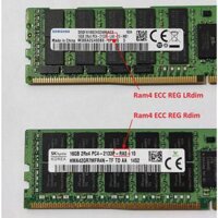 Ram máy chủ tự sử lỗi DDR4 16G 32Gb ECC REG buss 2133 2400 2666 Rdim LRdim các hãng Samsung SKHynix Micron Kingston