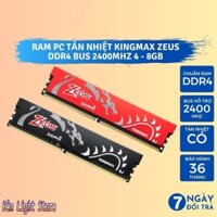 RAM Máy Tính DDR4 PC 4G/2400 8G/2400 8G/2666 8G/3000 KINGMAX ZEUS Dragon Tản nhiệt Renew. Bảo hành 12 Tháng