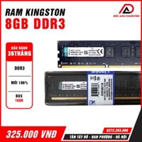 Ram máy tính ddram 3 8gb buss 1600 mới bh 36 tháng