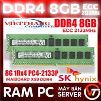 Ram Máy Tính Hynix 8GB 1Rx4 DDR4 ECC Registered Bus 2133Mhz Chạy Mainboard X99 DDR4 Đẹp ( Cũ - 2nd )