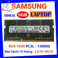 ram máy tính laptop samsung ddr3l 8gb bus 1600 pc3l 12800s hàng chính hãng bảo hành 01 đổi 01 trong 12 tháng