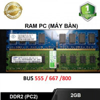 Ram Máy Tính PC DDR2 2G Bus 800 hàng tháo máy đẹp