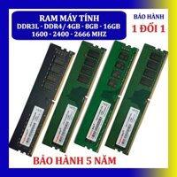 Ram máy tính/PC DDR3L, DDR4 KingBank 4GB/8GB/16GB 1600Mhz/2400Mhz/2666Mhz [BẢO HÀNH 1 ĐỔI 1 5 NĂM]