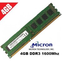 Ram Micron 4GB PC3-12800 DDR3 bus 1600 MHz