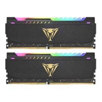 Ram Patriot Viper STEEL RGB BLACK 32GB (16GBx2) DDR4 bus 3200 CAS18 (PVSR432G320C8K)