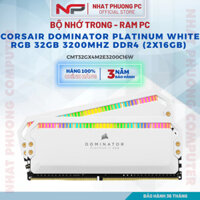Ram PC Corsair Dominator Platinum White RGB 32GB 3200Mhz DDR4 (2x16GB) CMT32GX4M2E3200C16W