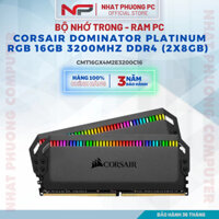 Ram PC Corsair Dominator Platinum RGB 16GB 3200Mhz DDR4 (2x8GB) CMT16GX4M2E3200C16