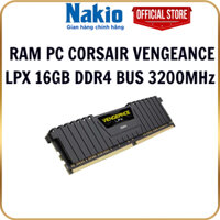 Ram PC Corsair Vengeance LPX 16GB (1x16GB) DDR4 Bus 3200 MHz Black chuyên game, thiết kế - Bảo hành 36 tháng