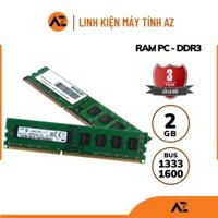 RAM PC DDR3 2GB BUS 1333 / 1600CHO CHO MÁY TÍNH DELL / HP / ACER (Bảo hành 36 tháng)