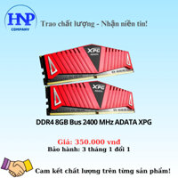 RAM PC DDR4 8GB BUS 2400 MHz ADATA XPG tản thép (Used)