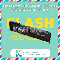 RAM PC Kingston Fury Hyper X 4GB/8GB/16GB DDR4 bus 2400/2666/3200Hz - Hàng mới chính hãng - BH 36 Tháng