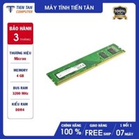 Ram PC Micron DDR4 4GB - Bus 3200 MTA4ATF51264AZ-3G2J1