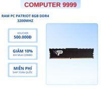 Ram PC Patriot 8GB DDR4 3200MHz Tản Nhiệt.