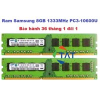 Ram PC Samsung 8GB DDR3 1333MHz PC3-10600U Chính hãng - Bảo hành 36 tháng