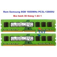 Ram PC Samsung 8GB DDR3 1600MHz PC3L-12800U 1.35V Chính Hãng - Bảo hành 36 tháng