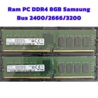 Ram PC/Desktop 8GB DDR4 Samsung Mới - Bus 2133, 2400, 2666, 3000, 3200