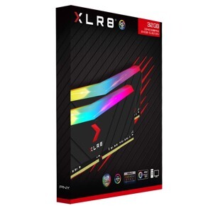 Ram PNY XLR8 Gaming EPIC-X RGB 32GB (2x16GB) bus 3200MHz DDR4 (Trắng)