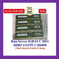 Ram Server 4GB ECC REG DDR3 1333/PC3 10600R tháo máy - chính hãng, bảo hành 1 năm