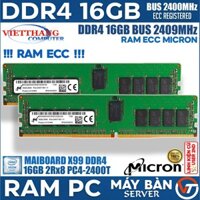 Ram Server ECC Registered - Ram ECC Micron DDR4 16Gb 2Rx8 Bus 2400Mhz cho X99 Chạy DDR4 (Cũ - 2nd)