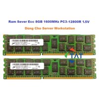 Ram Server Micron 8GB 1600MHz PC3-12800R 1.5V ECC Registered