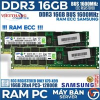 Ram Server Registered ECC Samsung DDR3 16GB 2Rx4 Bus 1600Mhz Cho X79 X99 Chạy DDR3 ( Cũ - 2nd )