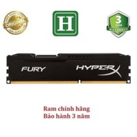 Ram tản nhiệt 4Gb DDR3 bus 1778 overclock bus 1866, ram bộ hiệu KINGSTON FURY HYPERX, hàng chính hãng bảo hành 36 tháng