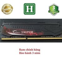 RAM TẢN NHIỆT 8GB DDR3 BUS 1333 overclock 1600 ram bộ hiệu G SKILL SNIPER, hàng tháo máy chính hãng bảo hành 6 tháng