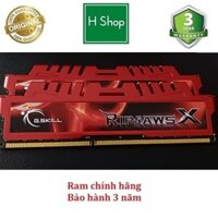 Ram tản nhiệt 8Gb DDR3 bus 1333 overclock 1600, ram bộ hiệu GSKILL RIPJAWS X, tháo máy chính hãng, bảo hành 3 năm