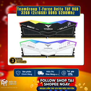 RAM TeamGroup T-Force Delta TUF RGB 32Gb (2x16Gb) 5200 DDR5