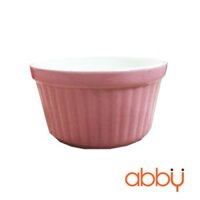 Ramekin sứ 9cm màu hồng pastel