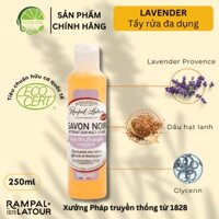 Rampal Latour Dung Dịch Xà Bông Đa Công Dụng Black Soap Lavender 250ml