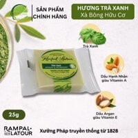 Rampal Latour Xà Bông Thơm Tự Nhiên Trà Xanh 25g hình vuông - Green Tea Soap, Fresh, soft