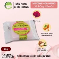 Rampal Latour Xà Bông Thơm Tự Nhiên Hoa Hồng 25g hình vuông - Rose de Grasse Soap, Floral, soft