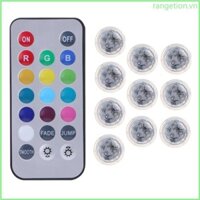 Ran 10 Chiếc LED Thay Đổi Màu Bể Cá Từ Xa Chìm Chống Nước Ánh Sáng Bể Cá Điều Khiển Từ Xa Cho Đề Nghị