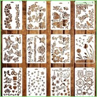 Ran 9 Chiếc Độc Đáo Phong Cách Hoa Tranh Stencil Bộ Lý Tưởng Cho Trẻ Em Stud