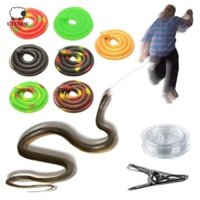 Rắn cao su UTENEW có kẹp dây, Đồ chơi đáng sợ rắn giả vui nhộn 120 / 80cm, Đồ chơi xảo quyệt mô phỏng cao nhẹ Quà tặng Halloween Mô hình động vật rắn nhân tạo