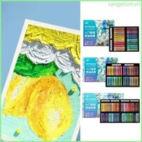 Ran Dầu Pastel Bộ Tranh Dầu Pastel Mềm Vẽ Nghệ Thuật Bút Chì Màu Pastel Dính Bộ Dầu Có Thể Giặt Được Pastel 24 36 48 Màu