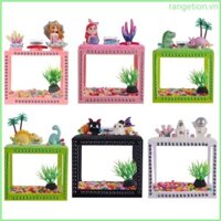 Ran Mini Bể Cá Betta Nhỏ Cho Xe Tăng Thạch Cá Bát Cá Rùa Ăn Trong Suốt C