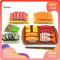 Ran Mô Phỏng Sushi Thực Phẩm Bộ Ẩm Thực Mô Hình Giả Vờ Chơi Giáo Dục Nhà Bếp Đồ Chơi Trẻ Em