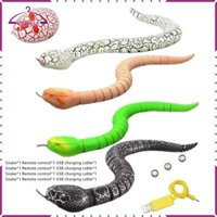 Rắn Thực Tế Rắn Sinh Vật Cao Su Màu Cam Đồ Chơi Điều Khiển Rắn Cho Trẻ Em Tuổi Giáng Sinh