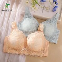 Ranervz Big Cup Brassiere, Áo ngực chữ V sâu không dây chống sốc vừa vặn, Áo ngực tập hợp mềm mại chống chảy xệ Quần lót ren Áo ngực nữ Yoga