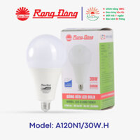 [RẠNG ĐÔNG] Bóng đèn LED BULB Tròn 30W Model: A120N1/30W.H / Model: A95N1/20W.H
